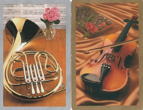 Pair french horn violin - of, &