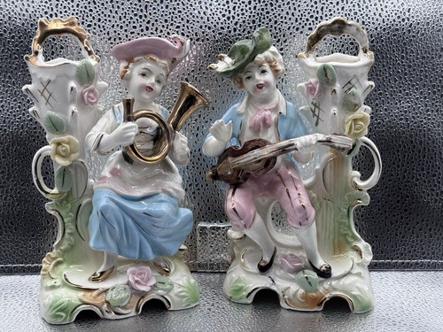 Vintage porcelain musician - vintage,