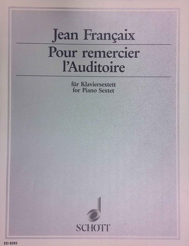 Pour remercier auditoire - pour, l'auditoire